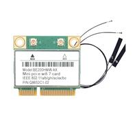Pesderty WiFi 7 PCI-E WiFi Card BE200 BE200HMW 8774Mbps 2.4G/5G/6Ghz for Bluetooth 5.4 802.11BE Network Adapter Internal Antenna