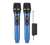 Pesderty Wireless Handheld Microphone with Receiver Power Switch for Stage Performance Karaoke Singing Style:B