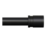 PeSenp Black Curtain Pole 90-314 cm,Extendable Curtain Poles for Eyelet Curtains,25mm Adjustable Long Curtain Rod with Brackets - Internal Screw Connector for Heavy Drapes, Seamless & Sturdy Design