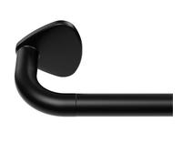 PESENP Curtain Poles Black 88-327cm - 22mm Metal Adjustable Curtain Rod for Enhanced Privacy & Blackout, Bedroom/Living Room