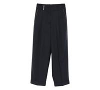 Peserico pleated side-stripe trousers - Blue 38