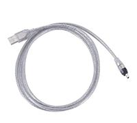 Pesfehhy 1.5M USB To IEEE 1394 4 Pin Firewire DV Adapter Cable Converter For PC Camera