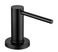 Pesfehhy 1 PCS Kitchen Sink Soap Dispenser Countertop Pump Hand Lotion Built in Bottle Matt Black