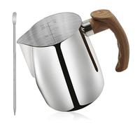 Pesfehhy 1 Set Milk Frothing Pitcher 20 OZ (600ML),Espresso Steaming Pitchers with Anti-Scald Handle
