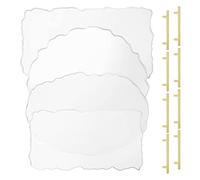 Pesfehhy 1 Set Silicone Tray Mold Irregular Casting Epoxy Molds with Gold Handles for DIY Crafts