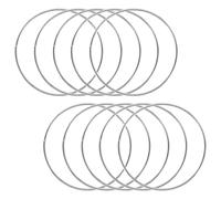 Pesfehhy 10 Pack 4 Inch Silver Dream Catcher Metal Rings Floral Hoops Wreath Macrame Creations Ring for Crafts DIY