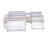 Pesfehhy 10 Pack Colored Double-Layer Mesh Zipper Pouch Bags, Building Block Sets Toy Storage & Organization 5Pcs A4+5Pcs A5 Easy Install