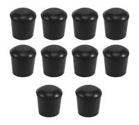 Pesfehhy 10 Pcs Rubber Cone Shape Desk Feet Protector Chair Leg Tip Pad Black