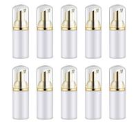 Pesfehhy 10 Pieces Plastic Travel Foaming Soap Dispenser Mini Empty Foaming Liquid Soap Pump Bottles 60ML Lash Cleanser Bottles