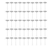 Pesfehhy 1000Pcs/Lot 1 Inch White + Silver Candle Wicks Low Smoke Candle Wick for Candle Making