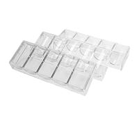 Pesfehhy 10pcs professional acrylic poker chips 100 chip trays (without cover)