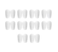 Pesfehhy 10Pcs White Shin Guards, Mini Wear- Shock-Absorbing Football Shin Pads for Training
