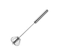Pesfehhy 12inch Stainless Steel Semi-Automatic Whisk, Hand Push Rotary Blender Egg Whisk, Mixer Stirrer Kitchen Tool