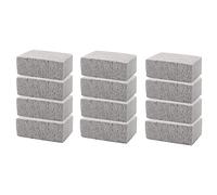 Pesfehhy 12PCS BBQ Grill Cleaning Brush Brick Block Barbecue Cleaning Stone Pumice Brick for Barbecue Rack Cleaner BBQ Tools