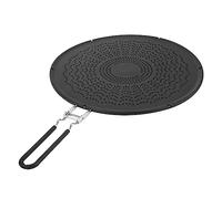 Pesfehhy 13 Inch Silicone Splatter Screen - Pan Cover with Folding Handle,Heat Oil Splash Guard,Heat Insulation Black