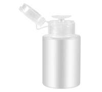 Pesfehhy 150ml Nail Art Makeup Polish Plastic Pump Dispenser Bottle Remover White