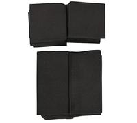 Pesfehhy 16Pcs/Set Acoustic Foam 12Pc Trap Wall Foam + 4Pc Square Sound Insulation Foam Flame Retardant High Density