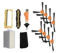 Pesfehhy 18Pcs Side Brush Main Brush Frame Cover Caster Wheel Filter for 600 601 605 710 N79 N79S Vacuum Cleaner Spare Parts