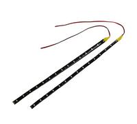 Pesfehhy 2 30cm 15 LED Flexible Car Auto Strip Neon Light Lamp Orange