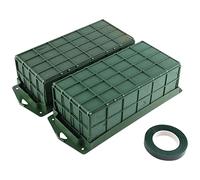 Pesfehhy 2 Pack Floral Foam Cage for Flower Arrangements Dry and Wet Floral Foam for Fresh Florist Foam