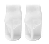 Pesfehhy 2 Pack Middle Finger Shaped Silicone Candle Molds, Gesture Molds for Candle Making Resin Soap, 3.8Inch