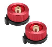 Pesfehhy 2 PCS Camping Gas Adapter Convertor Stove Connection for Butane Canister to Screw Gas