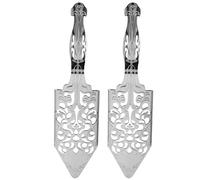 Pesfehhy 2 Pieces Absinthe Spoons, Stainless Steel Absinthe Cocktails Spoon Making Kit Gothic Absinthe Fountain Spoon Dripper