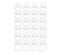 Pesfehhy 20 Pcs Clear Gift Bags with Handle Gift Bags Transparent Reusable Tote Bags Candy Goodie Bags Tote Bag 20x20x8cm