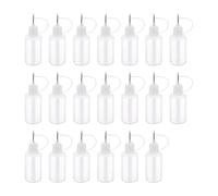 Pesfehhy 20 Pcs Tip Applicator Bottle, Empty Applicator Glue Bottle for Small Gluing Projects, Paper Quilling DIY Craft, Acrylic Painting, 30Ml /1 Ounce