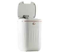 Pesfehhy 20L Smart Trash Can Automatic Waterproof Electric Trash Can Waste Kitchen Bathroom Toilet Garbage Can -White