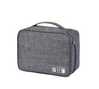 Pesfehhy 2PCS Cable Storage Bag Waterproof Digital Electronic Organizer Travel Cable Bag Portable USB Data Line Storage,A