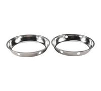 Pesfehhy 2PCS Stainless Steel Wok Ring Metallic Round Bottom Wok Rack 10.43X11.8Inch Universal Size Inch for Gas Stove Fry Pans