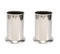 Pesfehhy 2X Stainless Steel Straw Holder, Counter-Top Straw Dispenser, Cutlery Organizer, Spoons Forks Chopsticks Storage