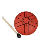 Pesfehhy 3 Inch 6-Tone Steel Tongue Drum Mini Hand Pan Drums with Drumsticks Percussion Musical Instruments Drum Accessories D