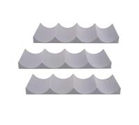 Pesfehhy 3 Pcs Red Wine Display Stacking Bottle Rack Suitable for Kitchen Bar Hotel Multi-Purpose Stacking Display Rack, Gray