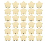 Pesfehhy 30Pcs Star Shaped Paper Plates Gold Disposable Party Plate Pentagram Dinnerware Plate for Tableware Supplies, Gold