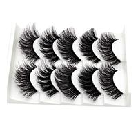 Pesfehhy 3D-55(Mixed) Soft And Comfortable Cotton Thread Stem Stereo Multi-Layer Eyelashes Chemical Fiber False Eyelashes
