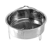 Pesfehhy 3Pcs/Set Pressure Cooker Accessories Stainless Steel Steam Basket with Egg Steamer Rack, Divider for Kitchen Cooking