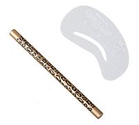 Pesfehhy 4 Eyebrow Shaping Stencils Grooming Kit Makeup+1 Eye Brow Pencil Handy Brush