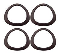 Pesfehhy 4 Pack Wooden Purse Handle D Shape Wooden Handles Replacement Tool for Crocheted Knitted Bag Beach Bag Straw Bag Handles