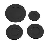 Pesfehhy 4 Pcs Cooker Hob Gas Burner Cap 55mm 75mm 100mm for Oven Gas Hob Burner Crown Flame Cap Kitchen Accessories Concave