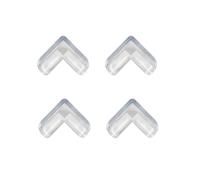 Pesfehhy 4 Pieces Clear Safety Soft Plastic Table Desk Corner Guard Protector