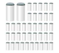 Pesfehhy 40 PCS Billiard Pool Cue Tips, Slip on Pool Cue Repair Tips Kit 12/13mm Billiard Pool Cue Stick Tips Blue & White Screw on Tips