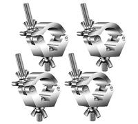 Pesfehhy 4Pack Stage Hall Hook Stage Light Clip Aluminum Alloy Truss Light Clamps For Tube/Pipe OD 28mm-36mm For Par Lights Spot Lights