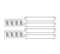 Pesfehhy 4Pcs RV Refrigerator Bars 12.44-22.63inch Adjustable Stainless Steel RV Fridge Tension Rods RV Refrigerator Accessories