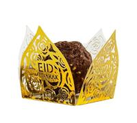 Pesfehhy 50Pcs Eid Mubarak Decoration Candy Food Tray Box Ramadan Islamic Muslim Party Supplies A