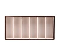 Pesfehhy 6 Eyeglasses Display Case, Sunglasses Storage Box, Spectacles, Display Tray Holder, Jewelry Tray, Opening Top Flannel Inside.