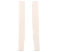 Pesfehhy 6 String Acoustic Bone Bridge Guitar Slotted Saddle Guitar Parts(Pack of 2)
