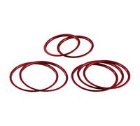 Pesfehhy 7Pcs Red Exterior A/C Air Vent Outlet Ring Cover Trim for C Class 2015 W205 C180 C200 C250 C300 C400 & GLC 2016