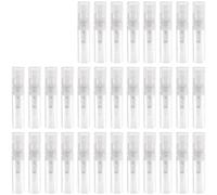 Pesfehhy 80Pc 3ML Transparent Plastic Bottle Small Cosmetic Packing Atomizer Perfume Bottles Atomizing Liquid Contain 65 X 12mm